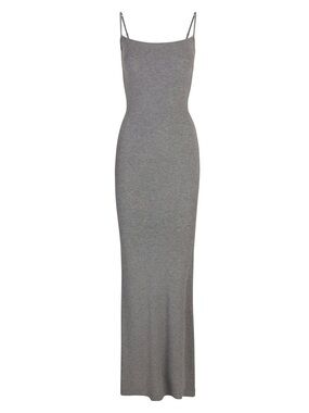 SKIMS Heather Grey Soft Lounge Long Slip Dress EUC - size XS